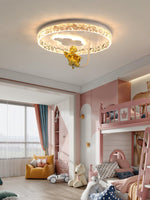 Round Carousel Childrens Ceiling Lamp