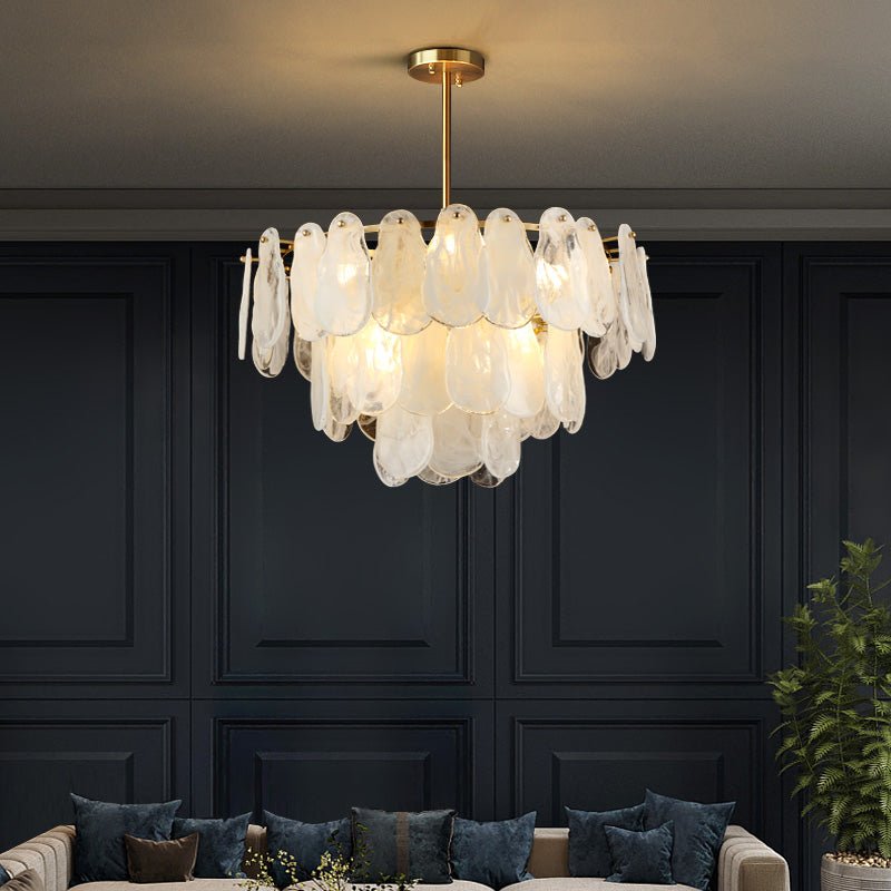 Round Cloud Glass Pendant Light
