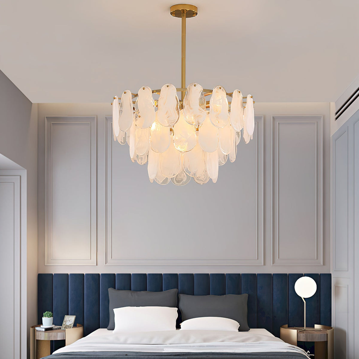 Round Cloud Glass Pendant Light