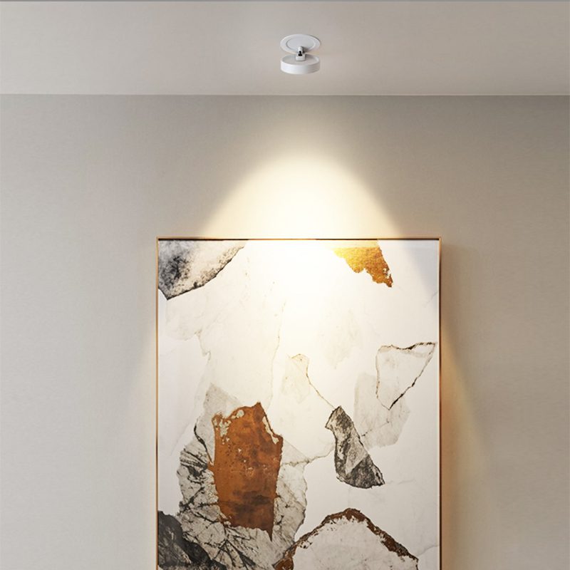 Round Folding Rotating Spotlight