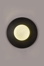 Round Glass Art Wall Lamp