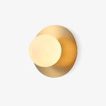 Round Glass Art Wall Lamp