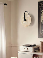 round-travertine-wall-lamp