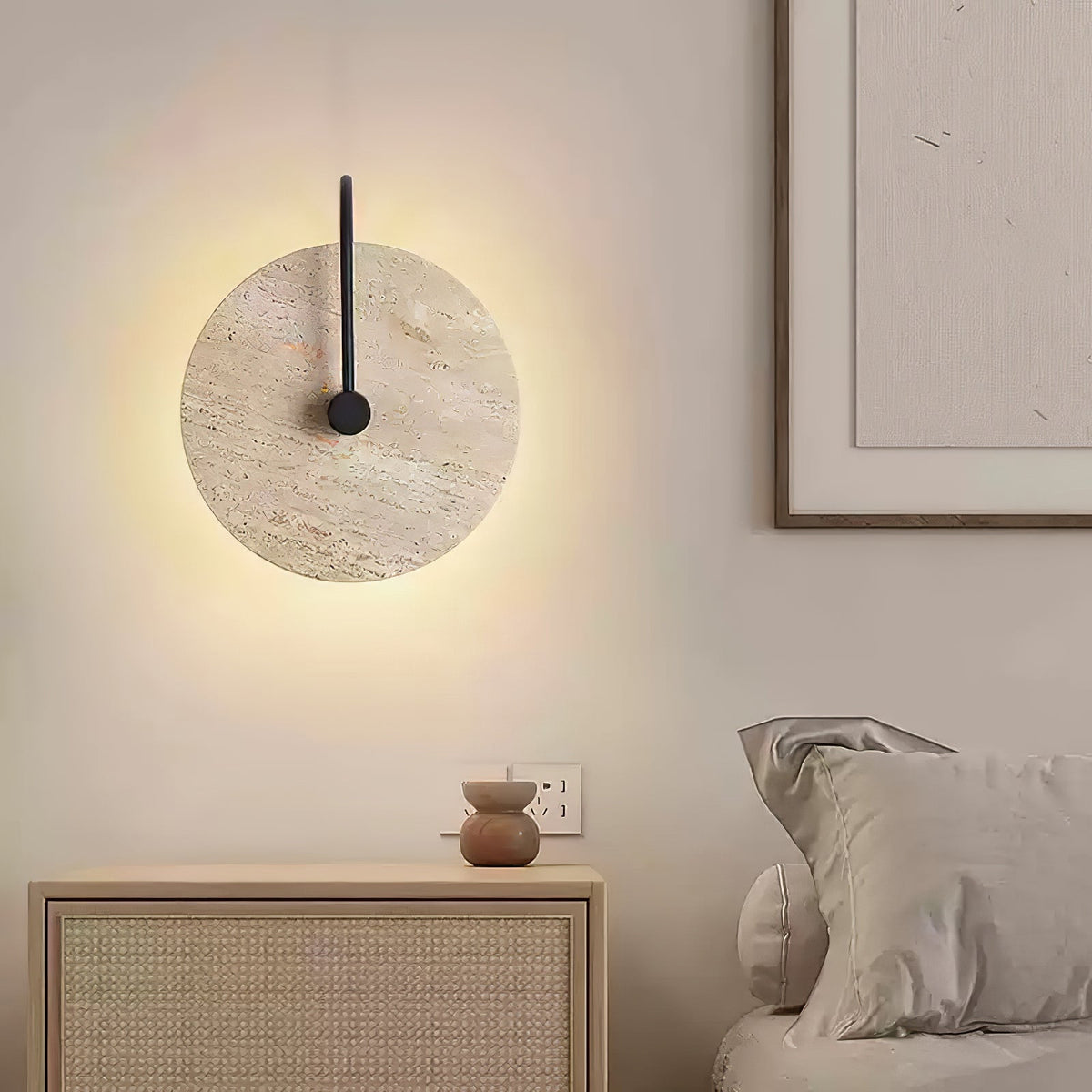round-travertine-wall-lamp