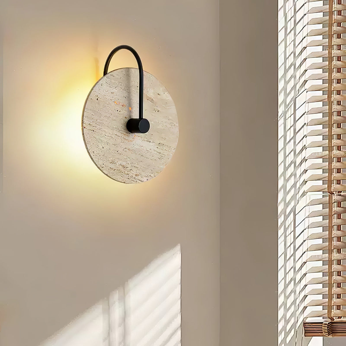 round-travertine-wall-lamp