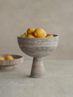 Rowan Stone Display Bowl – Sculptural Marble & Travertine Decor Accent