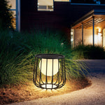 Rowan Cage Solar Lantern – Modern Outdoor Portable Lamp