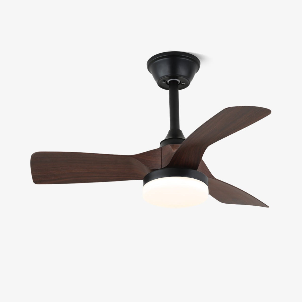 Rowan Ceiling Fan Light with LED – Modern Wooden Fan for Living Spaces