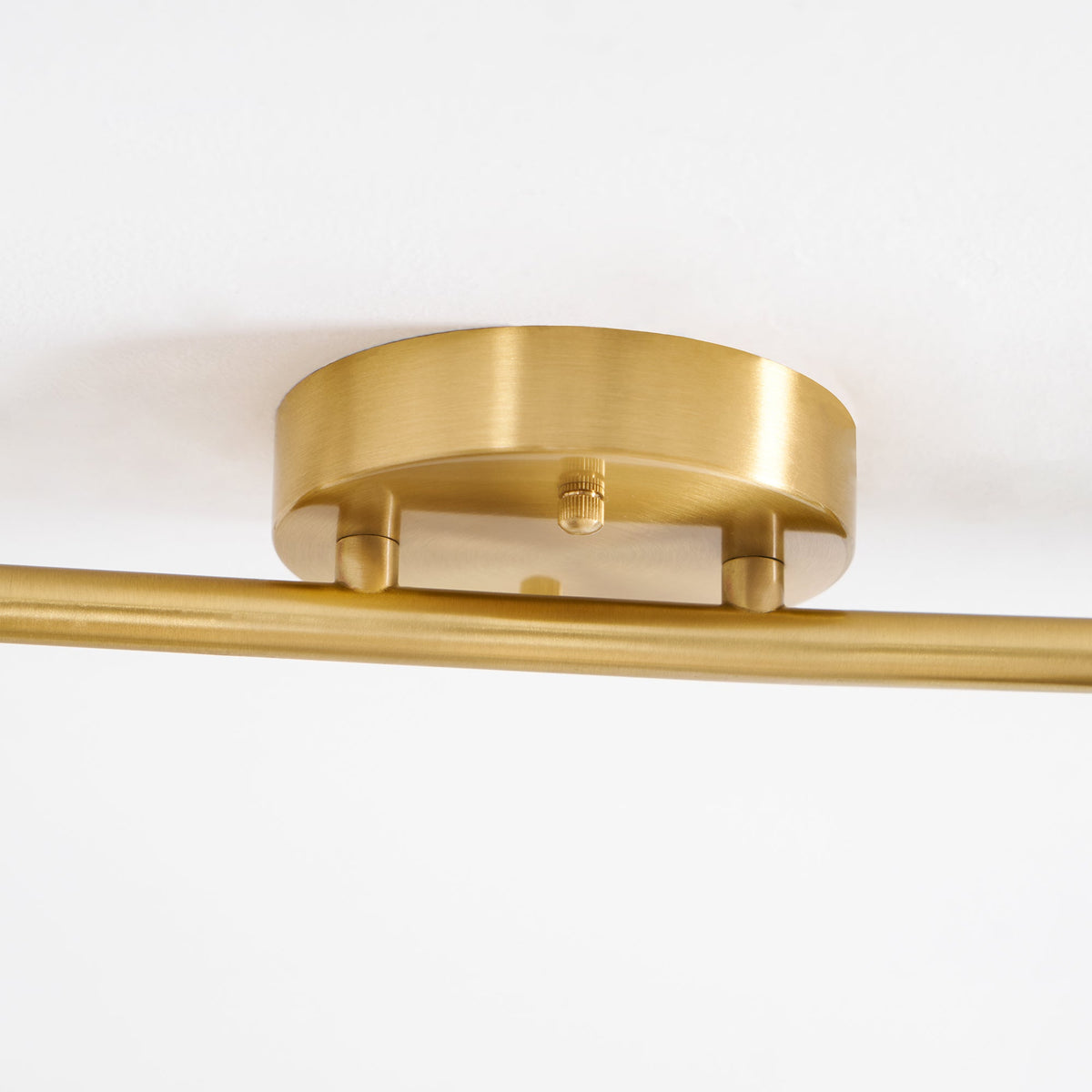 Rowan Ceiling Light in Walnut and Brass, Modern Track Lighting