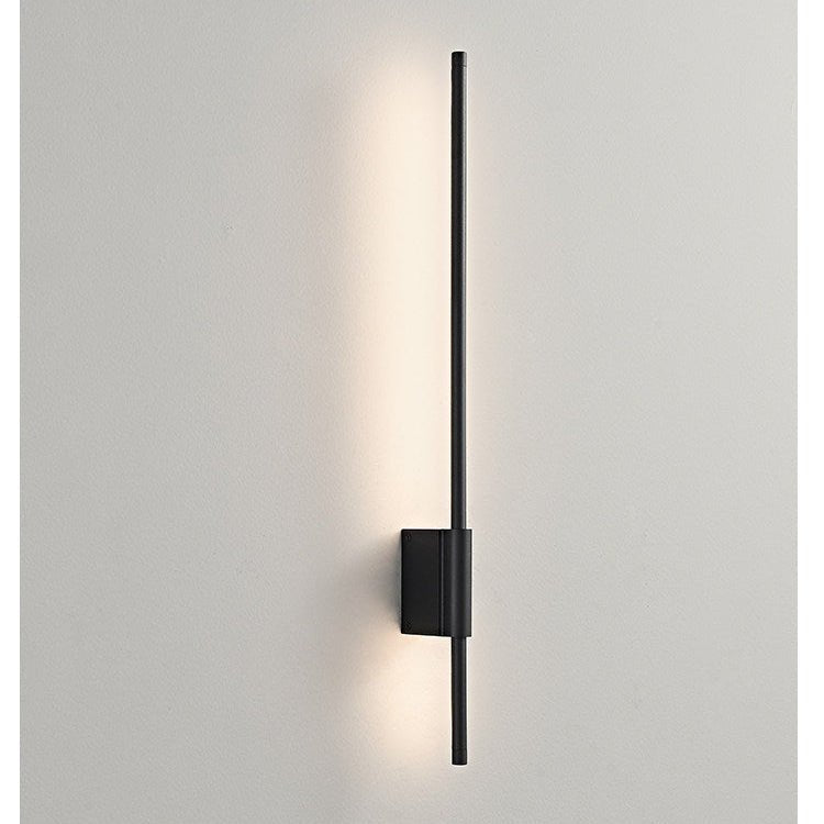 Rowan Linear LED Wall Sconce in Black, Modern Minimalist Architectural Lighting