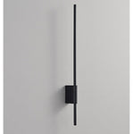 Rowan Linear LED Wall Sconce in Black, Modern Minimalist Architectural Lighting