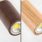 Rowan Ceiling Light in Walnut and Brass, Modern Track Lighting