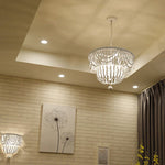 Bordeaux Wood Bead Chandelier