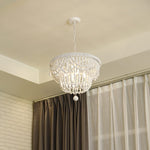 Bordeaux Wood Bead Chandelier