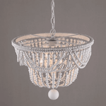 Bordeaux Wood Bead Chandelier