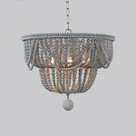 Bordeaux Wood Bead Chandelier
