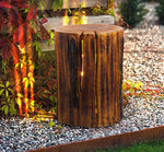 Rustic Log Outdoor LED Light – Nature-Inspired Garden Luminaire