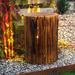 Rustic Log Outdoor LED Light – Nature-Inspired Garden Luminaire