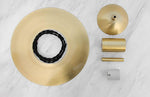 Saturne Brass & Glass Pendant Light – Modern Celestial Suspension
