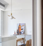Saturne Brass & Glass Pendant Light – Modern Celestial Suspension