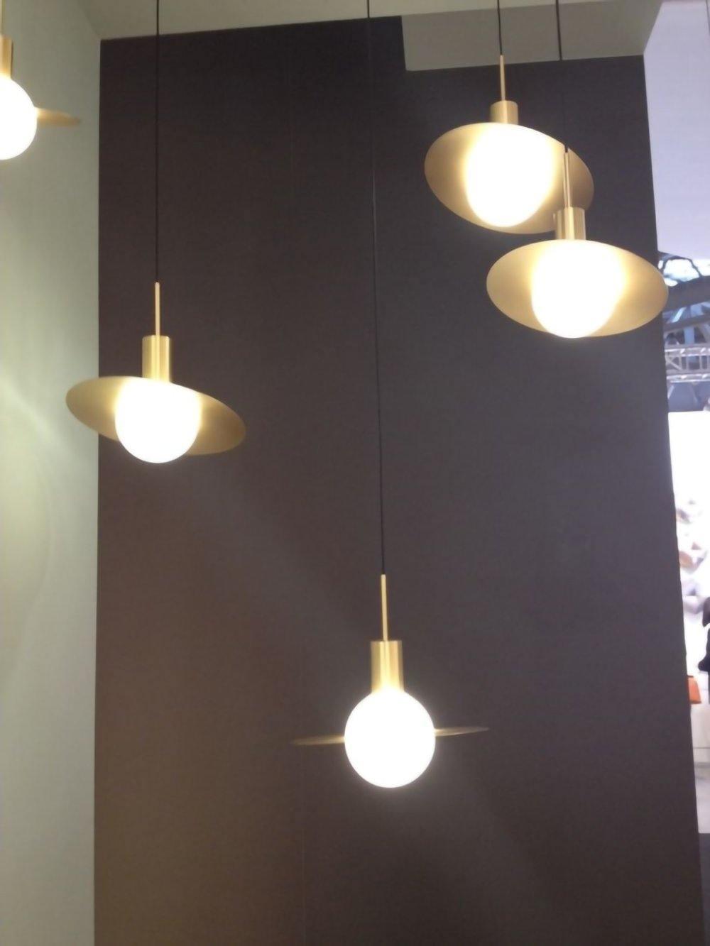 Saturne Brass & Glass Pendant Light – Modern Celestial Suspension
