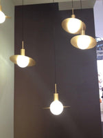 Saturne Brass & Glass Pendant Light – Modern Celestial Suspension