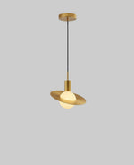 Saturne Brass & Glass Pendant Light – Modern Celestial Suspension