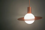 Saturne Brass & Glass Pendant Light – Modern Celestial Suspension