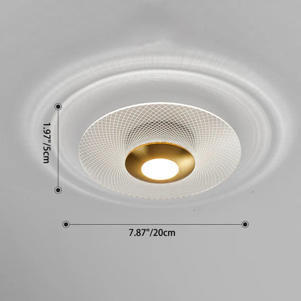 Modern Geometric Grain Ceiling Light