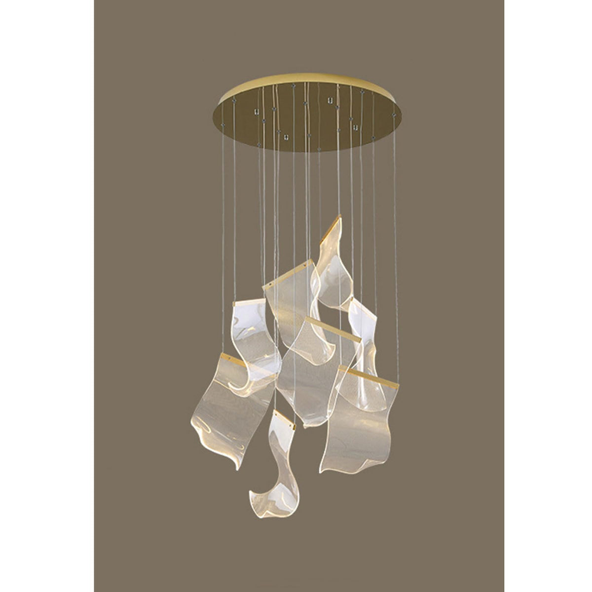 Double Storey Villa Living Room Light Luxurious And Artistic Chandelier
