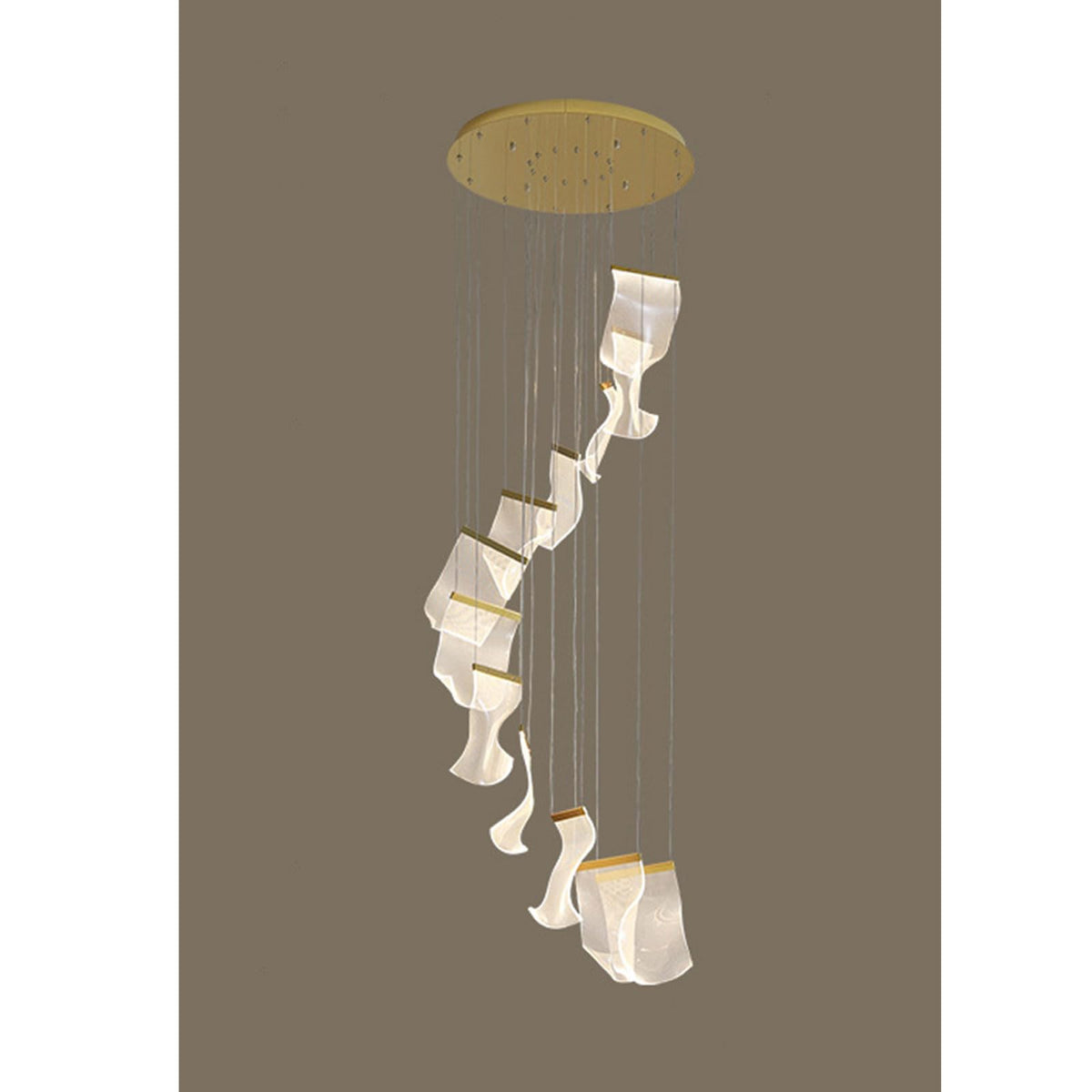 Double Storey Villa Living Room Light Luxurious And Artistic Chandelier
