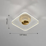Modern Geometric Grain Ceiling Light