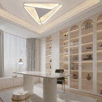 Modern Geometric LED Flush Mount Ceiling Light for Living Room and Bedroom