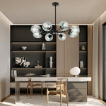 Aurelia Glass Globe Sputnik Chandelier – Nordic LED Ceiling Light