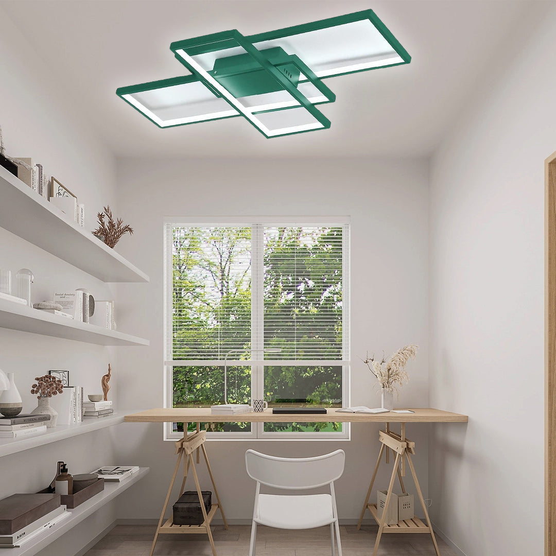 Abstract Rectangles LED Flush Mount Ceiling Light in Modern Minimalist Style