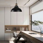 Semi Globe Metal LED Pendant Light with Adjustable Cord for Modern Interiors