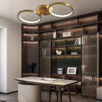 Aurelia LED Flush Mount Ceiling Light in Copper for Modern Interiors