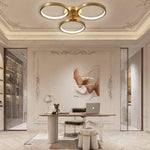 Aurelia LED Flush Mount Ceiling Light in Copper for Modern Interiors