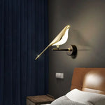 Golden Silver Touch Switch Bird Led Wall Lights Wall Sconce 360 Rotatable Indoor Led Wall Lamps For Bedroom Corridor Ac85 265V