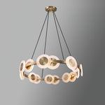 Samiya Brass LED Chandelier – Modern Nordic Pendant Light