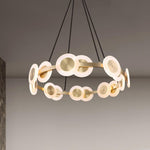 Samiya Brass LED Chandelier – Modern Nordic Pendant Light