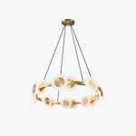 Samiya Brass LED Chandelier – Modern Nordic Pendant Light
