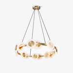 Samiya Brass LED Chandelier – Modern Nordic Pendant Light
