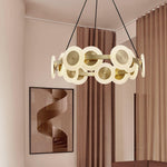 Samiya Brass LED Chandelier – Modern Nordic Pendant Light