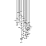 Tidal Art Glass Pendant Chandelier – Modern Cascading LED Light