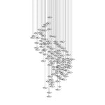 Tidal Art Glass Pendant Chandelier – Modern Cascading LED Light