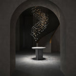 Tidal Art Glass Chandelier – Modern Cascading LED Pendant Light