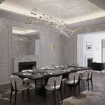 Tidal Art Glass Chandelier – Modern Cascading LED Pendant Light