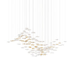 Tidal Art Glass Chandelier – Modern Cascading LED Pendant Light