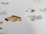 Tidal Art Glass Chandelier – Modern Cascading LED Pendant Light